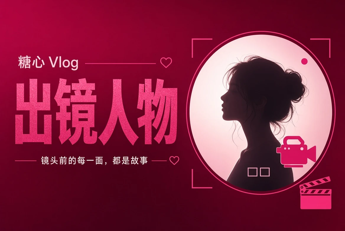 出镜窗人物与镜头主题画面